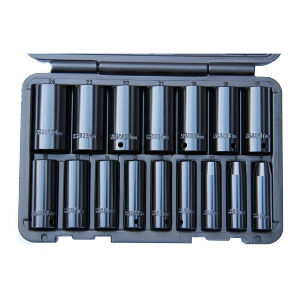 thumbnail image 2 of Genius Tools 7Piece 3/8" Dr. SAE Swivel Impact Socket Set 2 of 10